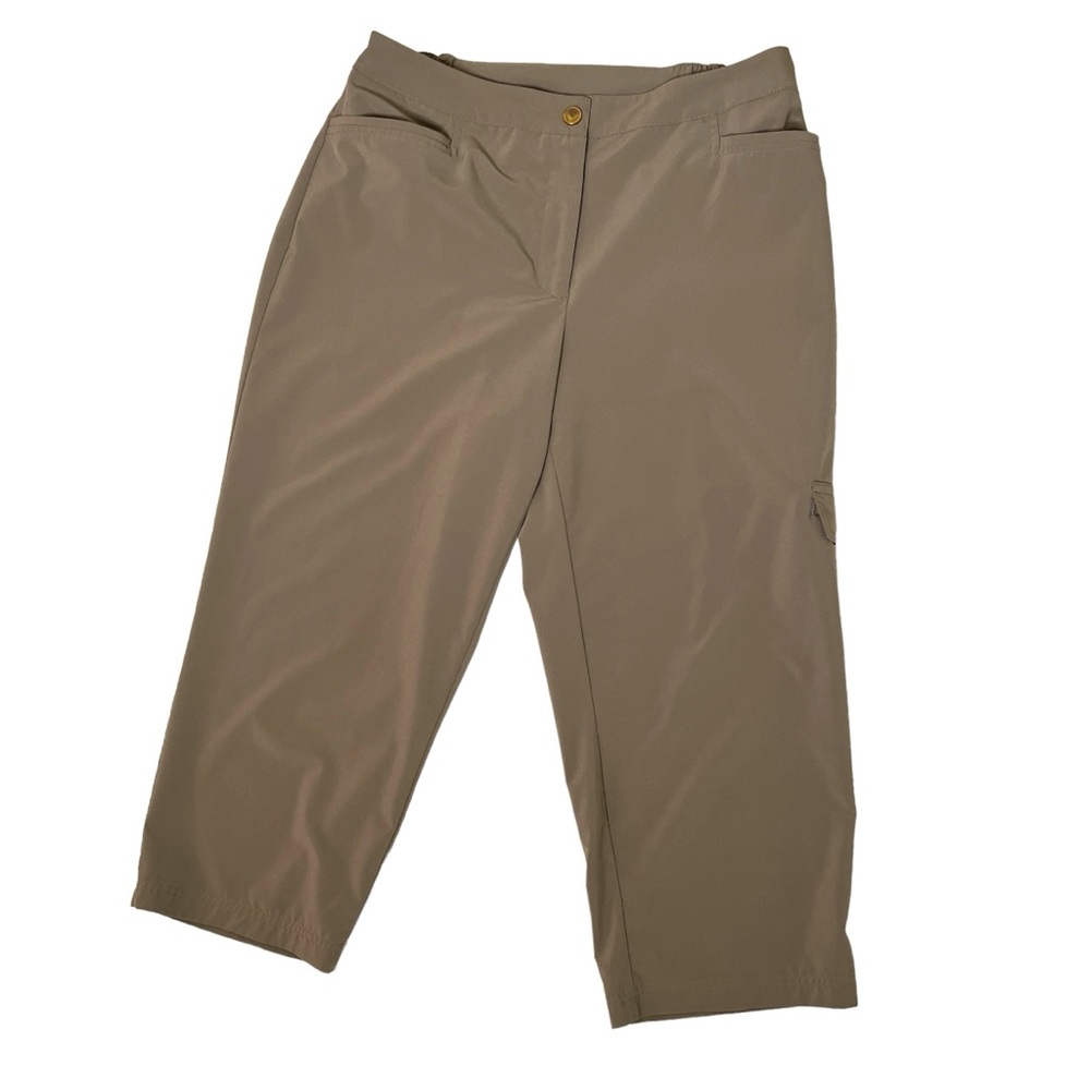 Chicos weekender Medium sz 1 cargo brown pants comfy